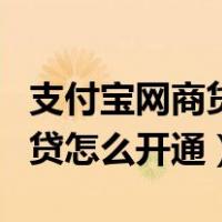 支付宝网商贷怎么开通额度功能（支付宝网商贷怎么开通）
