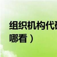 组织机构代码9位是哪几位（组织机构代码在哪看）