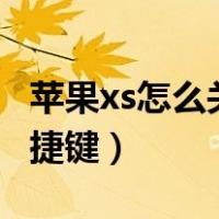 苹果xs怎么关机键没反应（iphone xs关机快捷键）
