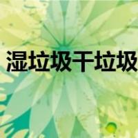 湿垃圾干垃圾属于什么垃圾（湿垃圾干垃圾）
