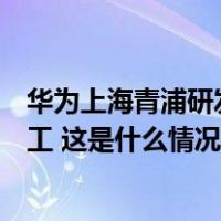 华为上海青浦研发中心主体工程完成建设，预计明年年初竣工 这是什么情况？