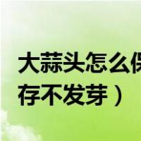 大蒜头怎么保存不发芽不发霉（大蒜头怎么保存不发芽）