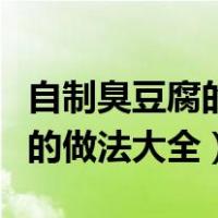 自制臭豆腐的做法大全家常窍门（自制臭豆腐的做法大全）