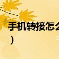 手机转接怎么设置 oppo（手机转接怎么设置）