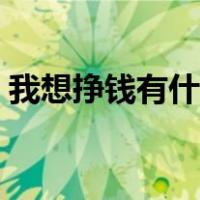 我想挣钱有什么路子（我想挣钱有什么门路）