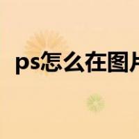 ps怎么在图片上编辑文字（ps怎么加文字）
