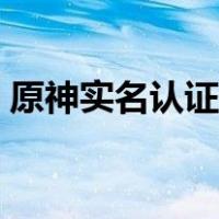 原神实名认证怎么修改（实名认证怎么修改）