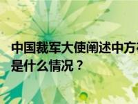 中国裁军大使阐述中方在常规武器军控问题上的政策主张 这是什么情况？
