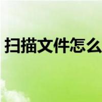扫描文件怎么弄成电子版（扫描文件怎么弄）