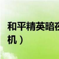 和平精英暗夜危机视频吃鸡（和平精英暗夜危机）