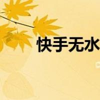 快手无水印去广告版（快手无水印）