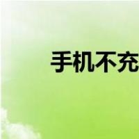 手机不充电怎么修复（手机不充电）