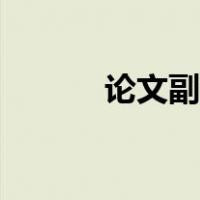 论文副标题格式（副标题格式）