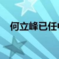 何立峰已任中央财办主任 这是什么情况？