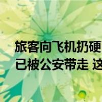 旅客向飞机扔硬币致航班延误3小时？南航回应：涉事旅客已被公安带走 这是什么情况？