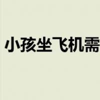 小孩坐飞机需要带什么（坐飞机需要带什么）