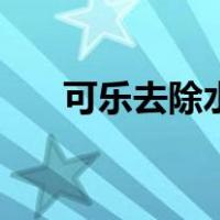 可乐去除水垢的方法（除水垢的方法）