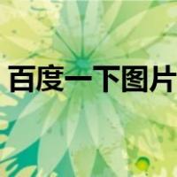 百度一下图片搜索不到（百度一下图片搜索）