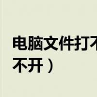 电脑文件打不开显示属性怎么办（电脑文件打不开）