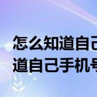 怎么知道自己手机号绑定了哪些东西（怎么知道自己手机号）