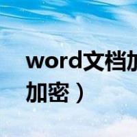 word文档加密忘记密码怎么办（word文档加密）