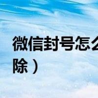 微信封号怎么申诉解封（微信封号怎么快速解除）