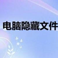 电脑隐藏文件怎么显示（隐藏文件怎么显示）
