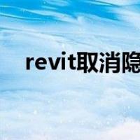 revit取消隐藏快捷键（取消隐藏快捷键）