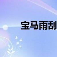 宝马雨刮器怎么用（雨刮器怎么用）