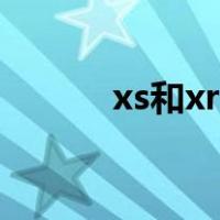 xs和xr区别在哪（xs和xr区别）