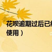 花呗逾期过后已经还款了怎样恢复正常（花呗逾期怎么恢复使用）