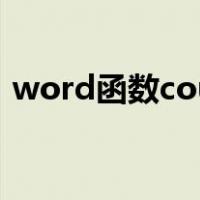 word函数countif怎么用（countif怎么用）
