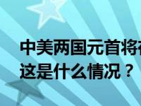 中美两国元首将在美会晤，外交部介绍情况 这是什么情况？