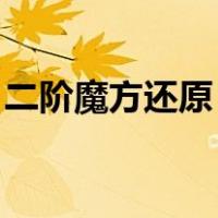 二阶魔方还原 口诀（二阶魔方还原口诀新手）