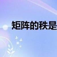 矩阵的秩是什么意思（矩阵的秩怎么算）