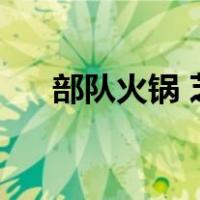 部队火锅 芝士（部队芝士火锅的做法）