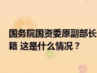 国务院国资委原副部长级干部骆玉林严重违纪违法被开除党籍 这是什么情况？