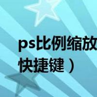 ps比例缩放快捷键怎么修改（ps等比例缩放快捷键）