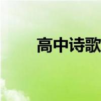 高中诗歌题材分类（诗歌题材分类）