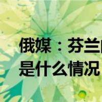 俄媒：芬兰向芬俄边境一边检站增派兵力 这是什么情况？