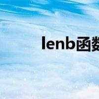 lenb函数用法与理解（lenb函数）