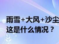 雨雪+大风+沙尘袭来！北方地区断崖式降温 这是什么情况？