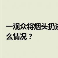 一观众将烟头扔进遗址？秦始皇帝陵博物院官方回应 这是什么情况？