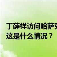 丁薛祥访问哈萨克斯坦并主持中哈合作委员会第十一次会议 这是什么情况？