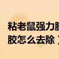 粘老鼠强力胶最简单的去除方法（粘老鼠强力胶怎么去除）