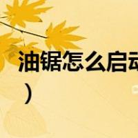 油锯怎么启动步骤图片（油锯怎么启动步骤图）