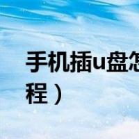 手机插u盘怎么设置方法（手机插u盘使用教程）