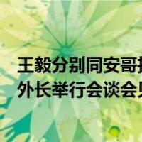 王毅分别同安哥拉外长、缅甸副总理兼外长、泰国副总理兼外长举行会谈会见 这是什么情况？