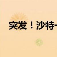 突发！沙特一架F-15坠毁 这是什么情况？