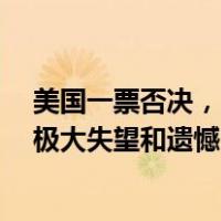 美国一票否决，巴以局势决议草案未获安理会通过…中方：极大失望和遗憾！ 这是什么情况？